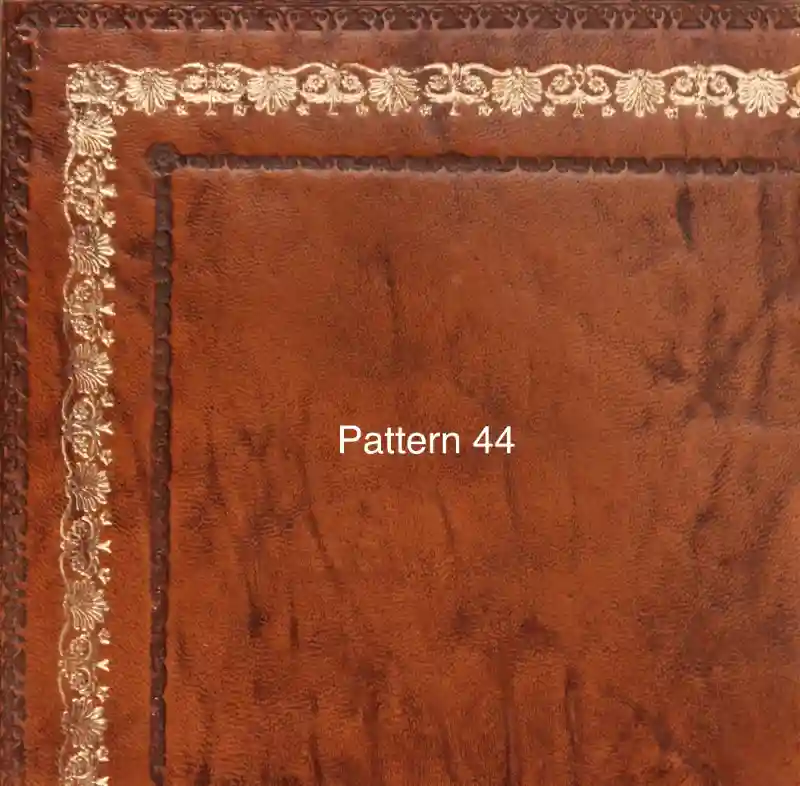 Antique Desk Leather Replacement - Gold Tooling Pattern 44
