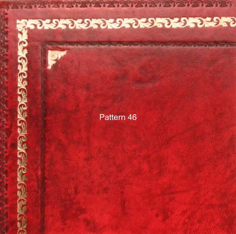 Antique Desk Leather Replacement - Gold Tooling Pattern 46